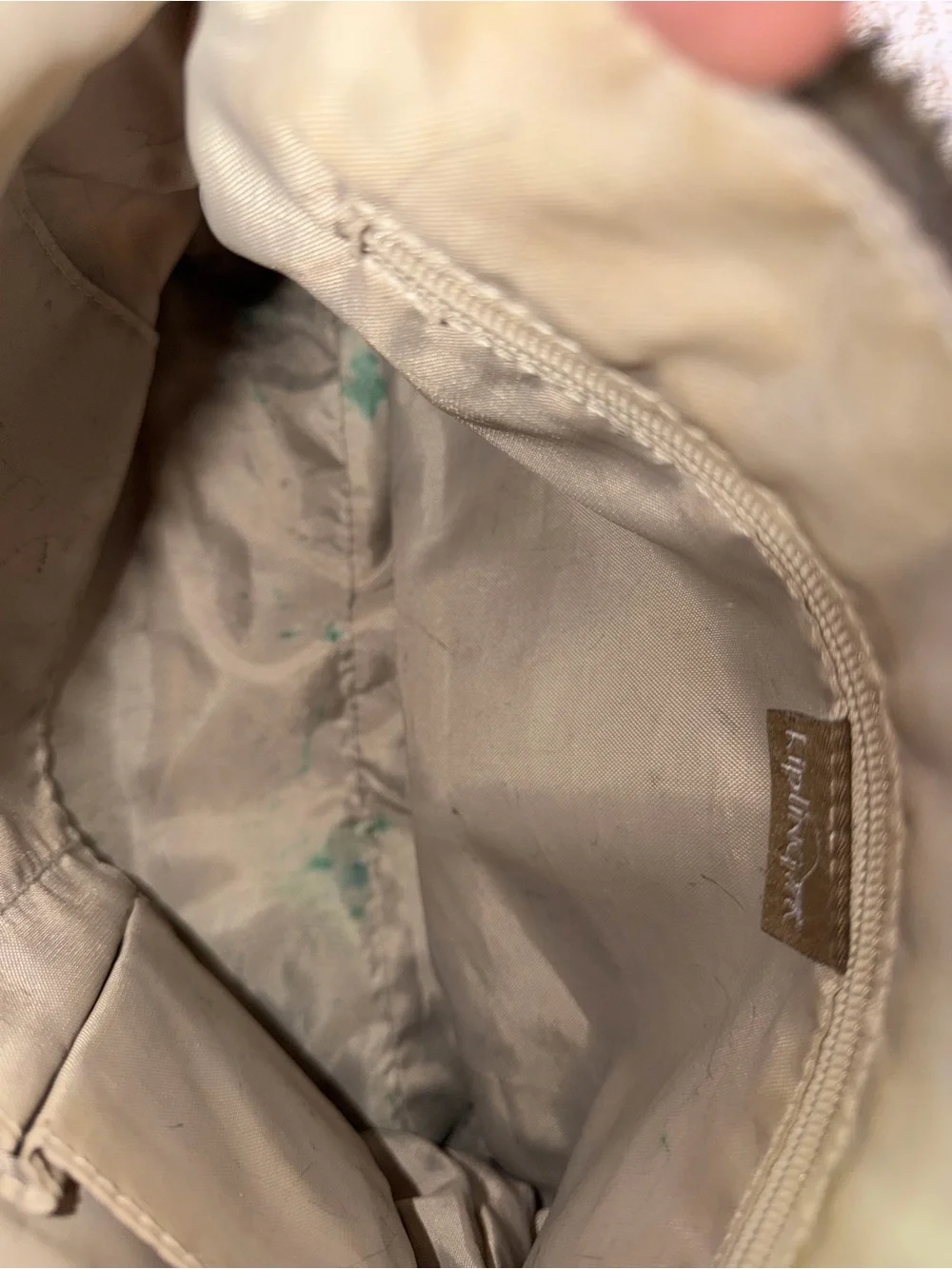 Kipling beige Messenger Crossbody Bag